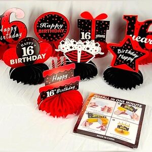 BLACK FRIDAY SALE - Party Favors Lot Sweet 16 In A Box Birthday Decor Unisex
